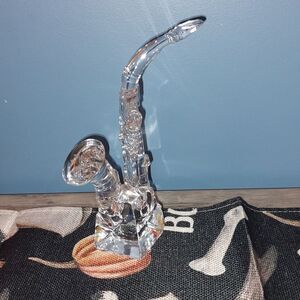 Cristal d'arques france lead crystal saxophone Vintage excellent condition